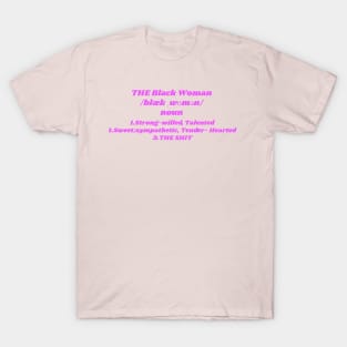 The Black woman line T-Shirt